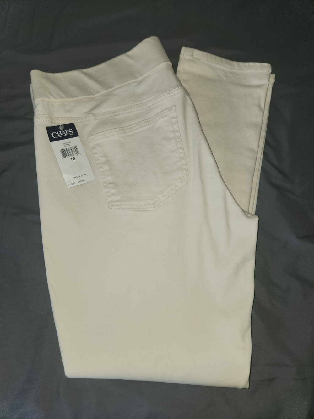 Chaps Women's Cream Jeggings - Stretch Pull-On Style